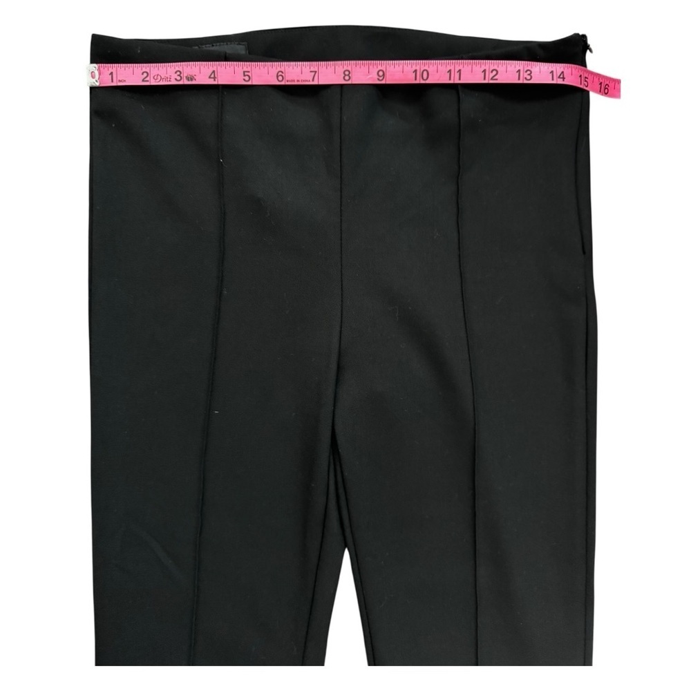 ZARA High Waist Slit Leggings Pants Black Size M NWT - Picture 4 of 7